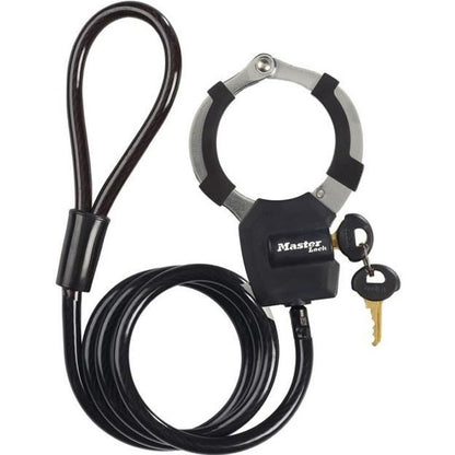 Master Lock 8275EURDPRO Key Lock Cable with Handcuff - 1m - Ideal for scooters - Colors