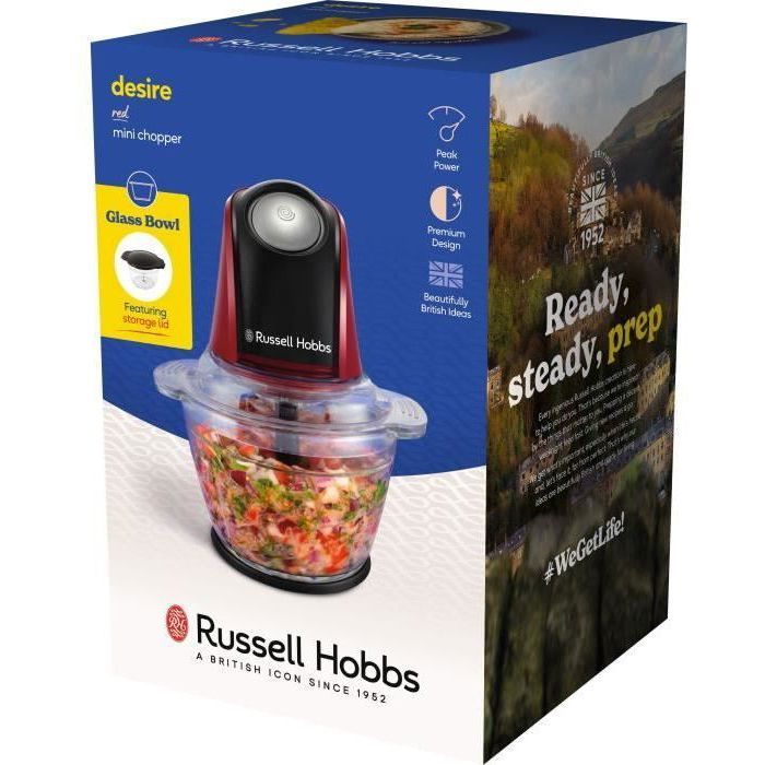 Mincer - RUSSEL HOBBS - Desire Red - 200 W - 1 L - Red