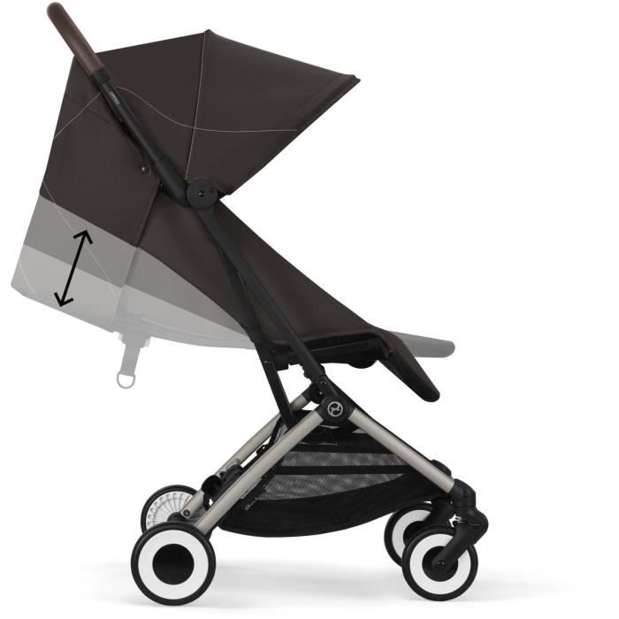 CYBEX - Ultra-compact and comfortable stroller - ORFEO - 4 wheels - Chocolate Brown