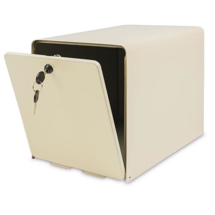 BURG WACHTER Favor box in galvanized steel - 2 doors - Light beige