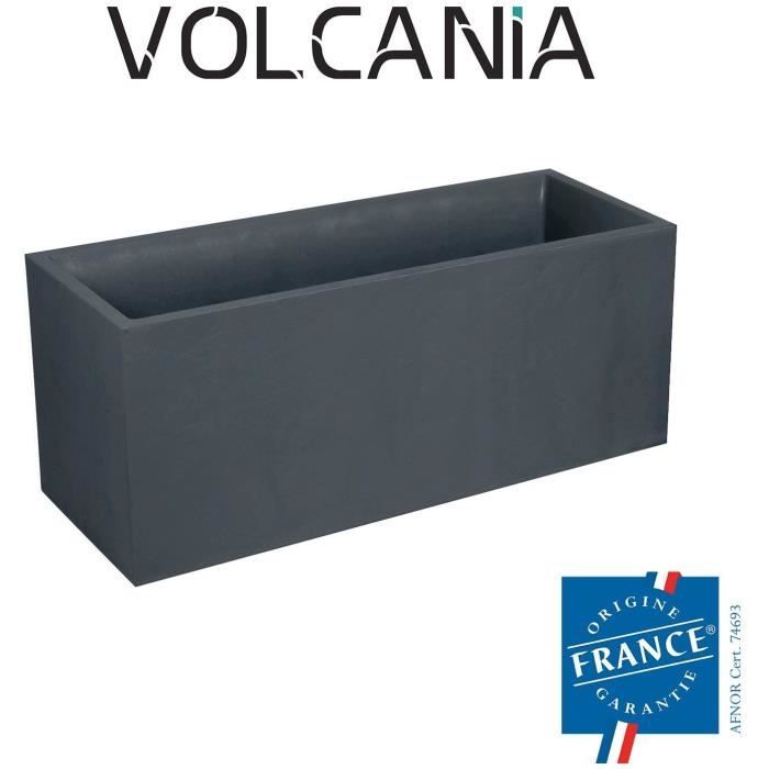 Eda Bac Jardiniere Volcania 100 x 40 x 40 cm - 97.6 L - Anthracite gray