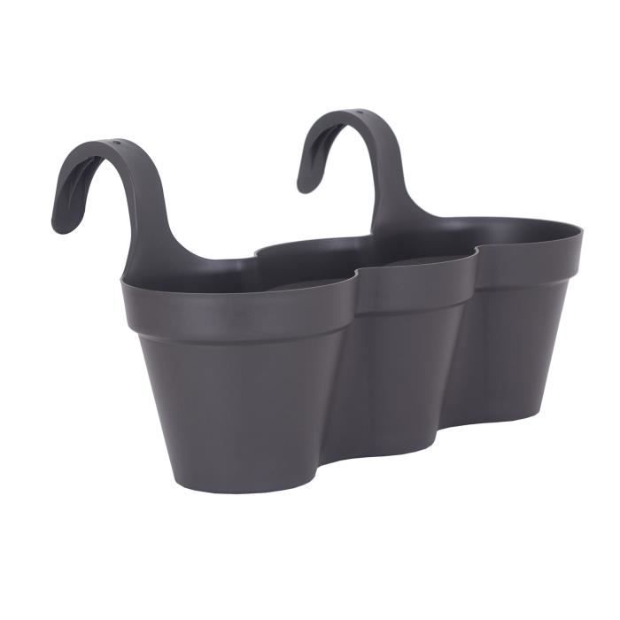 Artevasi Flower pot for Capri Balcony Individual - 30.5 x 54 x H 28 cm - 11 L - Anthracite gray