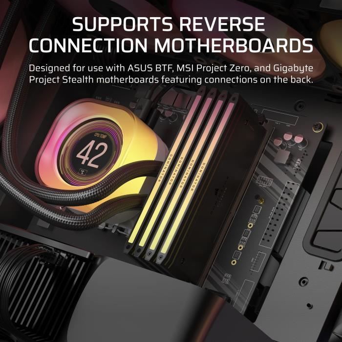 PC Case - CORSAIR - iCUE LINK 5000T LX RGB Series - Mid-Tower - Black