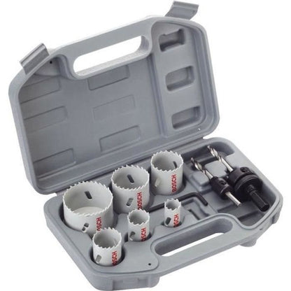 Box of 9 pieces of HSS bimetal hole saws for electricians - BOSCH