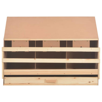 Chicken Laying Nest 3 Compartments 36.6"x15.7"x25.6" Solid Pine Wood