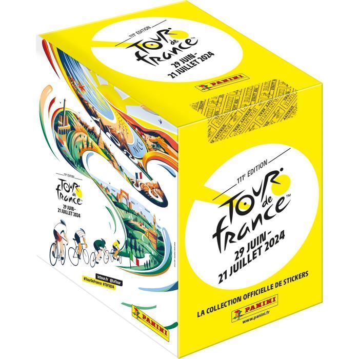 Sticker box - PANINI - Official Tour de France 2024 collection - Contains 36 pockets of 5 stickers