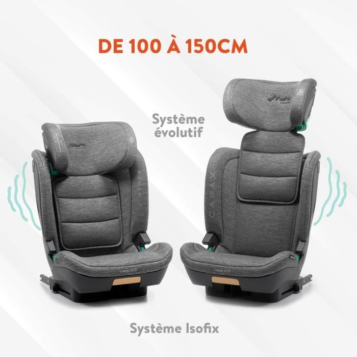 Car seat - BABYAUTO - CAPAX GRAY DOBBY - 4-12 years - I-Size - 100-150 cm