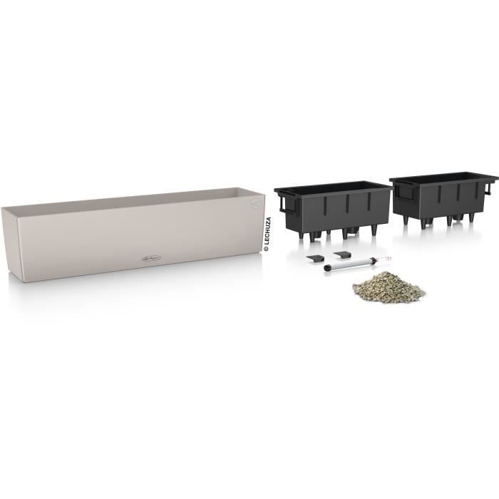 Jardiniere - Balconera color 80 - Complete kit - Sand brown - 12 L - LECHUZA