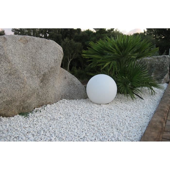 LUMISKY - Wired ball light for outdoor LED - white BOBBY - Ø50cm E27 base