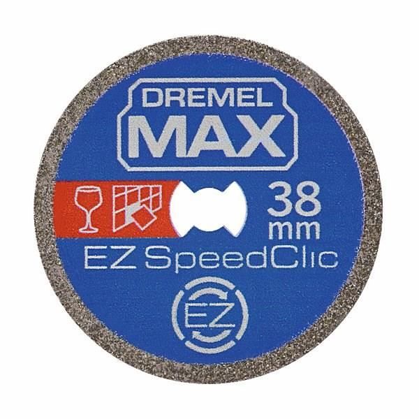 High longevity diamond disc EZ Speedclic Dremel Max S545 - Ø38mm hard matters