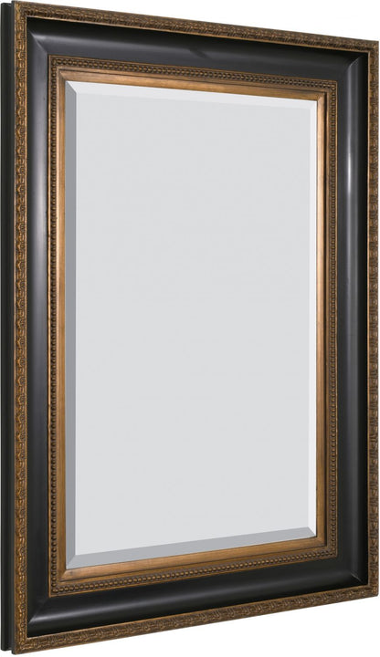 Classic Contour Mirror 24X36 Black Gold