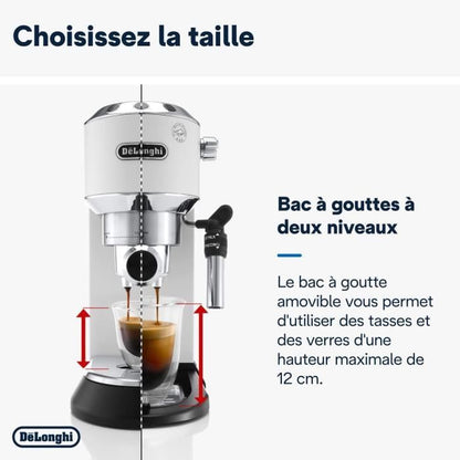 Classic espresso machine - Delonghi EC 685.W Dedica Style - White