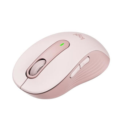 Logitech Signature M650 Wireless Mouse - Silent, Bluetooth, Programmable Buttons - Pink