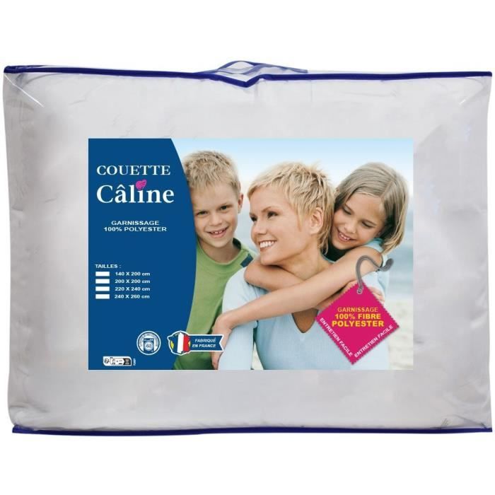 Special cuddly duvet - Temperate - 140 x 200 cm - 250 g/m² - White