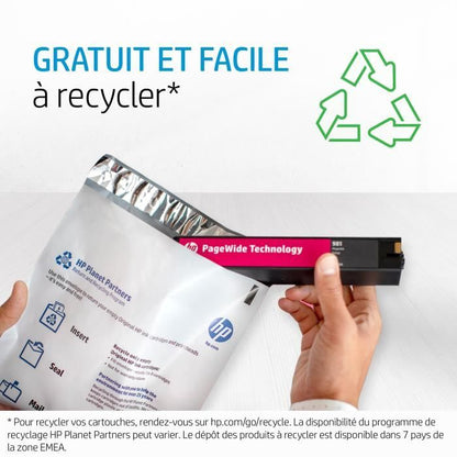 HP 973X Genuine PageWide Large Capacity Yellow Ink Cartridge for HP PageWide Pro 452/477/552/577 (F6T83AE)