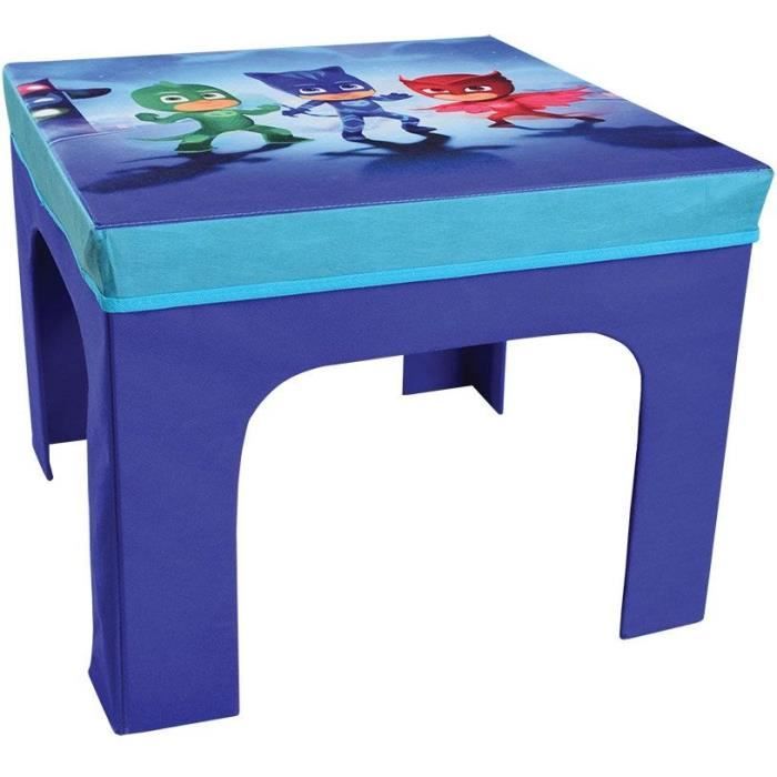 Fun House Pajamasque Set Table + 2 Foldable Storage Stools for Kid