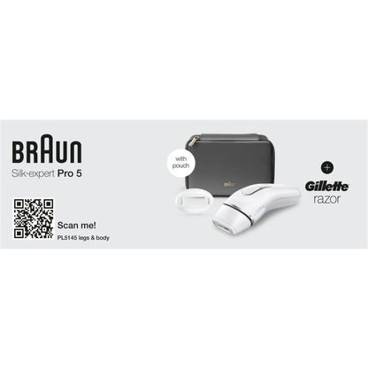 Pulsed light epilator - BRAUN - IPL PL5145 - White, green and black