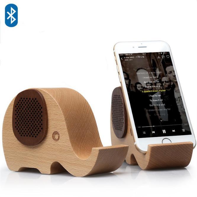 Style: Whale Trail - WOODSY GOODSY 2 IN 1 Bluetooth Speaker And Cell Phone Stand