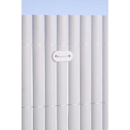 NATURE Set of 26 mesh fasteners - Plastic screens and channels - White - (Tie + 14 cm plastic-coated wire)