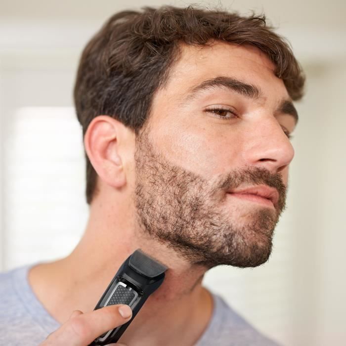 PHILIPS MG3730 / 15 Beard and Hair Trimmer - Multistyle - 8 in 1 - Self-sharpening Blades - Black