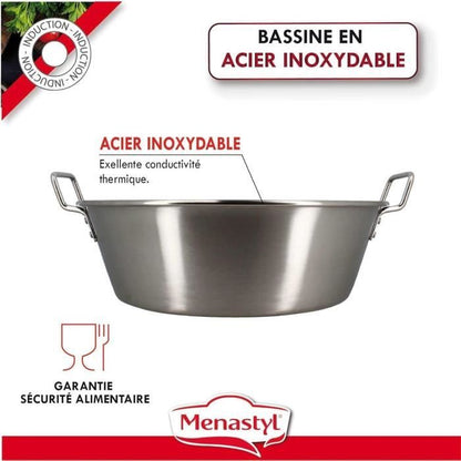 Jam pan - MENASTYL - 4615452 - Stainless steel - 40.5 cm