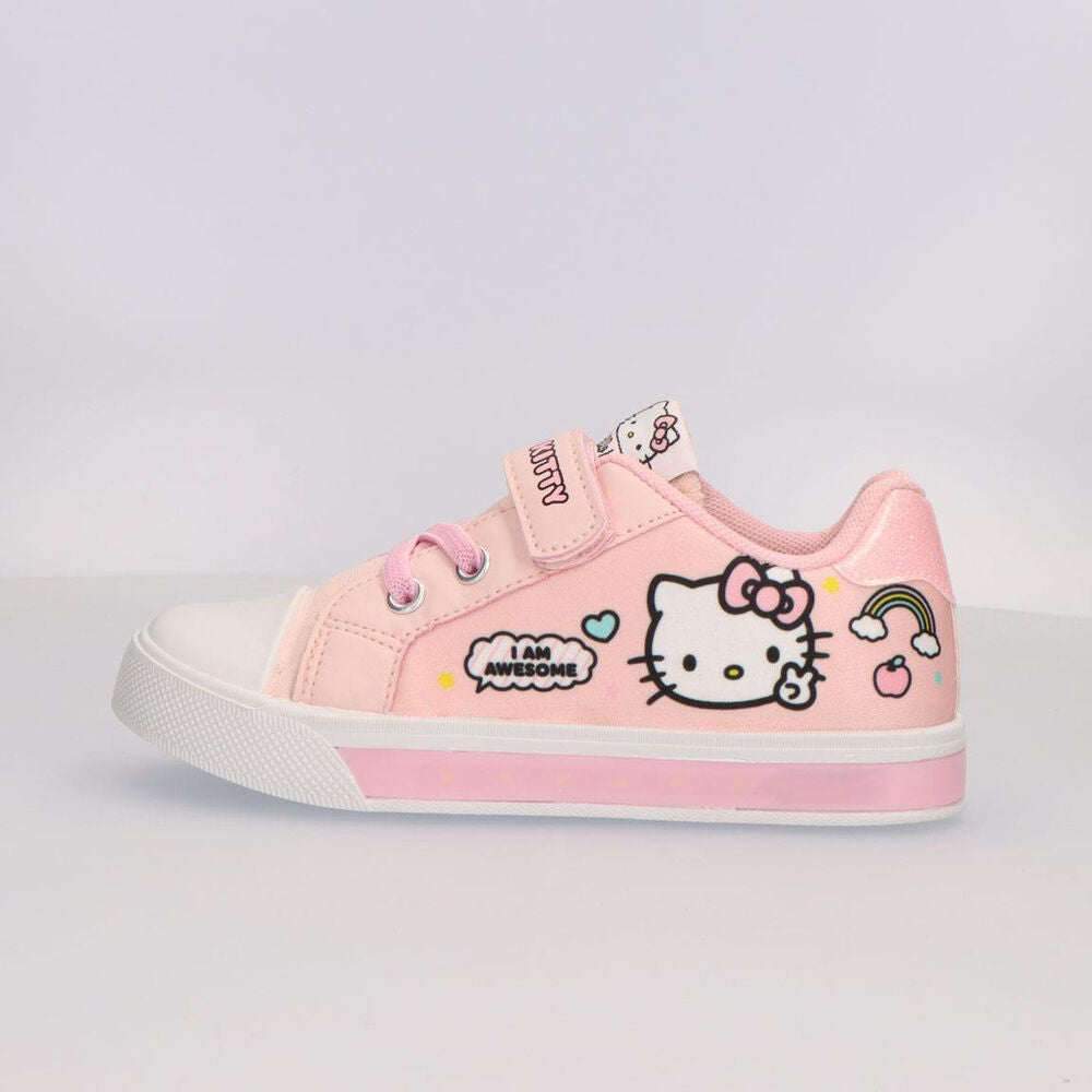 Hello Kitty canvas trainers with ligths
