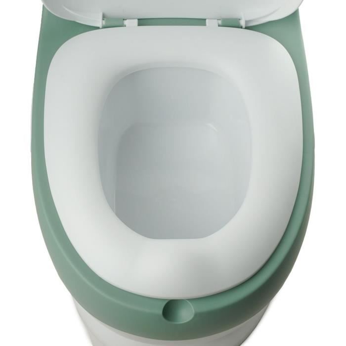 Mini toilet - THERMOBABY - Sage Green - Comfortable with flushing sound