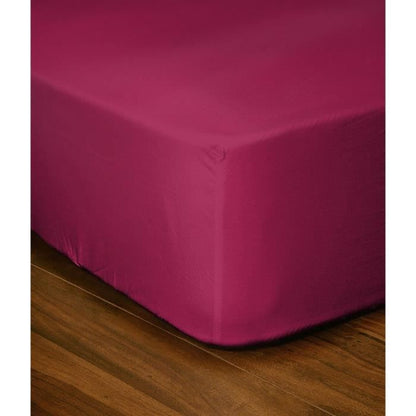 Fitted sheet - LOVELY HOME - LH71611 - 160x200+30 cm - Fuchsia
