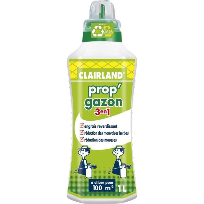 Prop'Gazon 3 in 1 liquid lawn fertilizer - concentrated 1 l