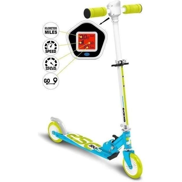 Skids Control Foldable Scooter - Blue