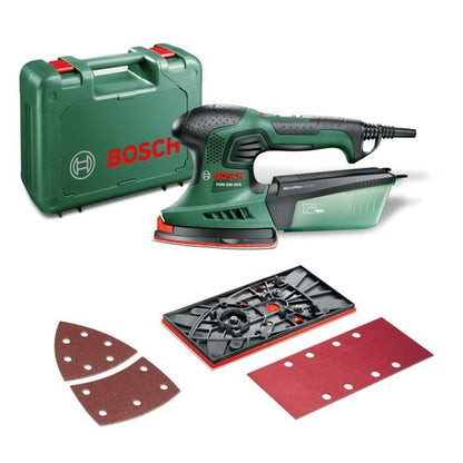 Multi Bosch - PSM 200 AES sander (delivered with 2 abrasive sheets, sanding tray and box)