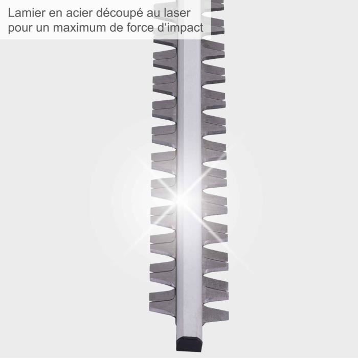 Telescopic electric hedge trimmer - Scheppach - ETHT1000