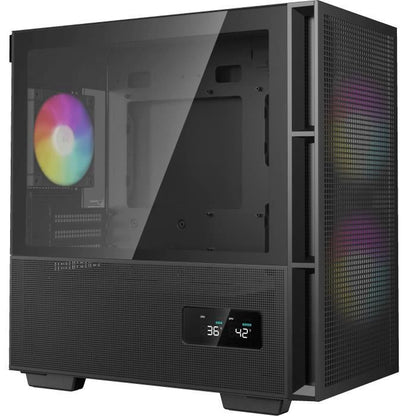 PC Case - DEEPCOOL - CH360 Digital - Without power supply - Mini tower - M-ATX format - Black