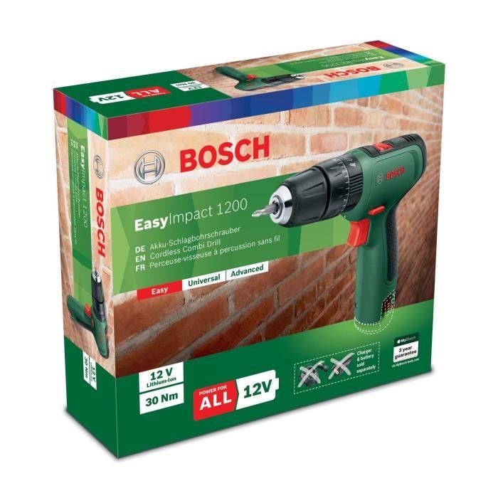 Bosch wireless percussion drill - Easyimppact 1200 (delivered without battery or charger)