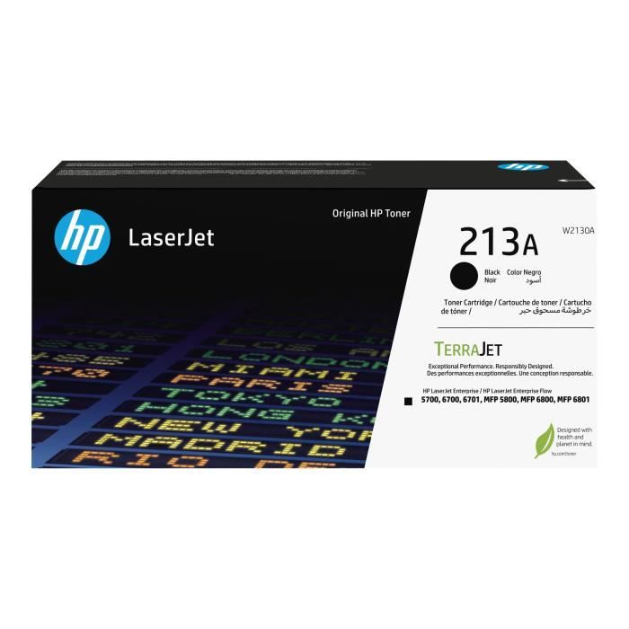 HP 213A Black Genuine Toner Cartridge (W2130A) for HP LaserJet Enterprise 5700 / 6700 / MFP 5800 / 6800 /6801