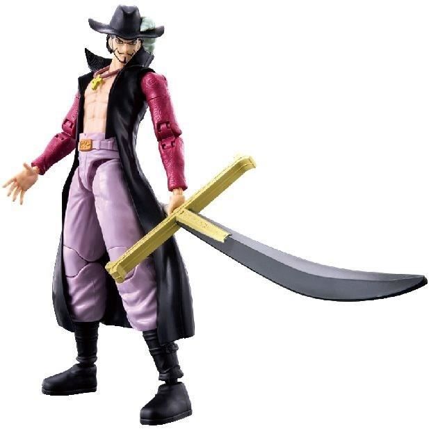 Anime Heroes Articulated Figure - BANDAI - One Piece - Dracule Mihawk Hawkeye - 17 cm