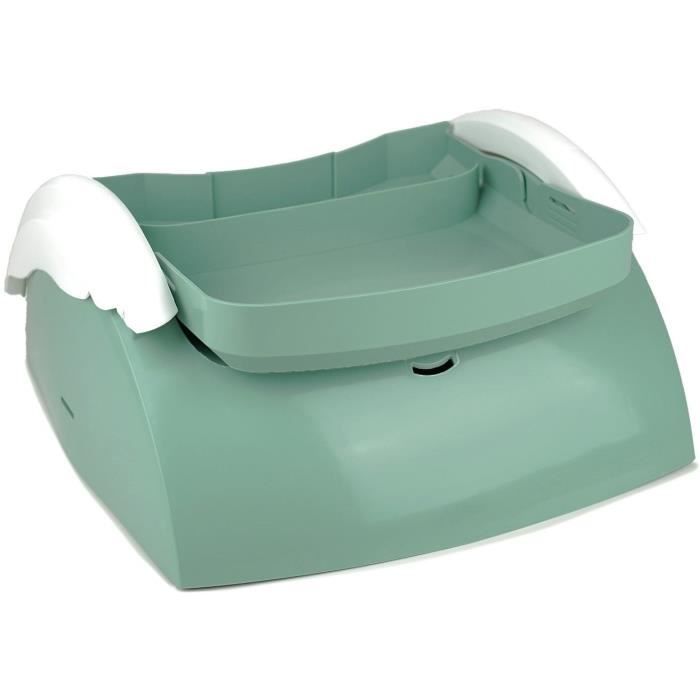 Booster seat - THERMOBABY - GUSTO 2-in-1 - Sage Green - Scalable and transportable