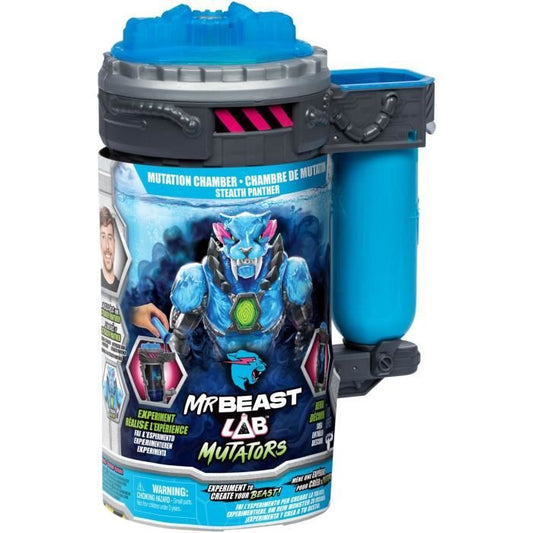 Action figure - MRBEAST LAB - Stealth Panther - 13 cm - Translucent blue body - 20 points of articulation