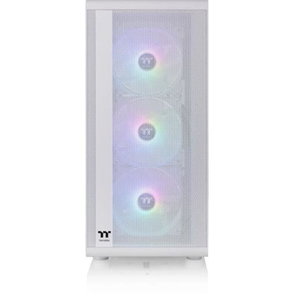 Mid-Tower PC Case without PSU - THERMALTAKE S200 TG ARGB (White) - ATX/Micro ATX - 3x120mm A-RGB - USB 3.0/2.0 - Tempered Glass
