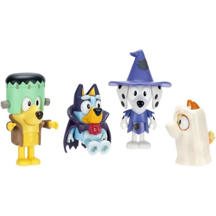 Figurine box set - BLUEY - Costumes - 4 articulated figurines - Accessories included