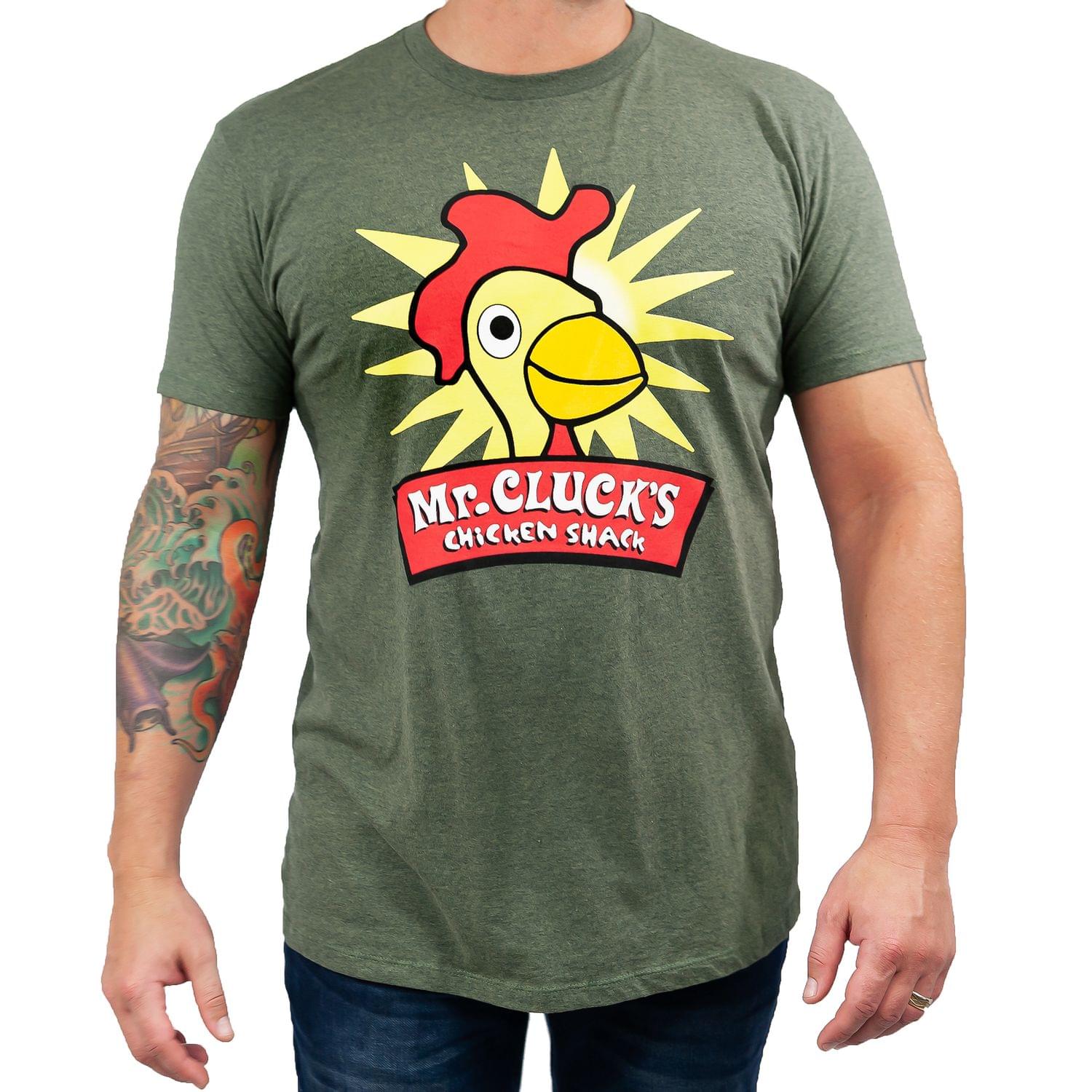 Lost "Mr. Cluck's Chicken" Men's Green T-Shirt - Large