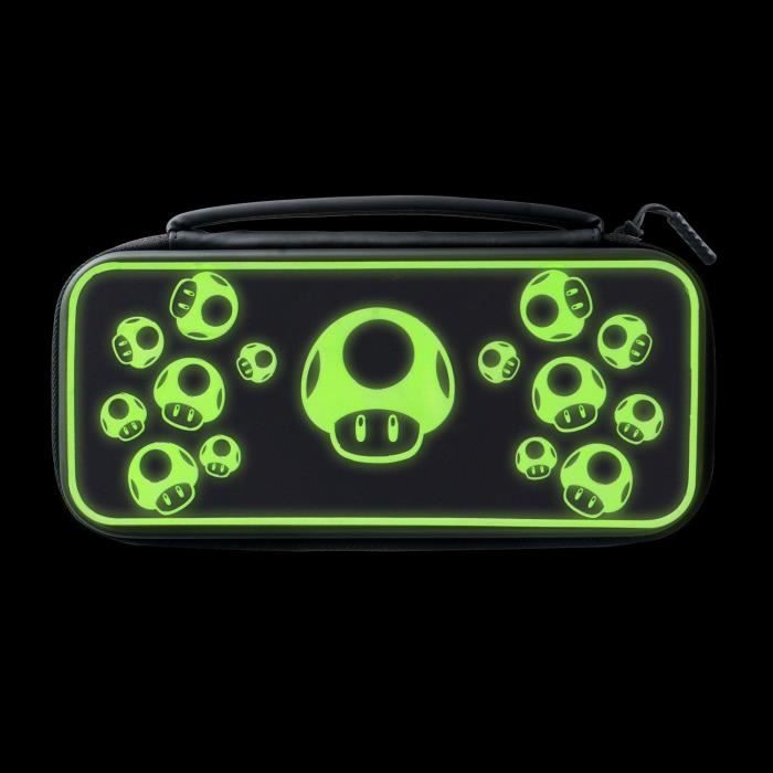 Carrying case - PDP - 1 UP Glow In The Dark - Nintendo Switch - Black