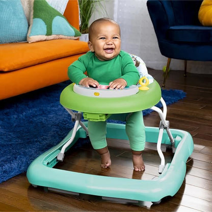 Bright Starts Trotteur Tiny Trek 2 in 1, Jungle Vines model, activity toy, adjustable height, light & sounds, 6 months+