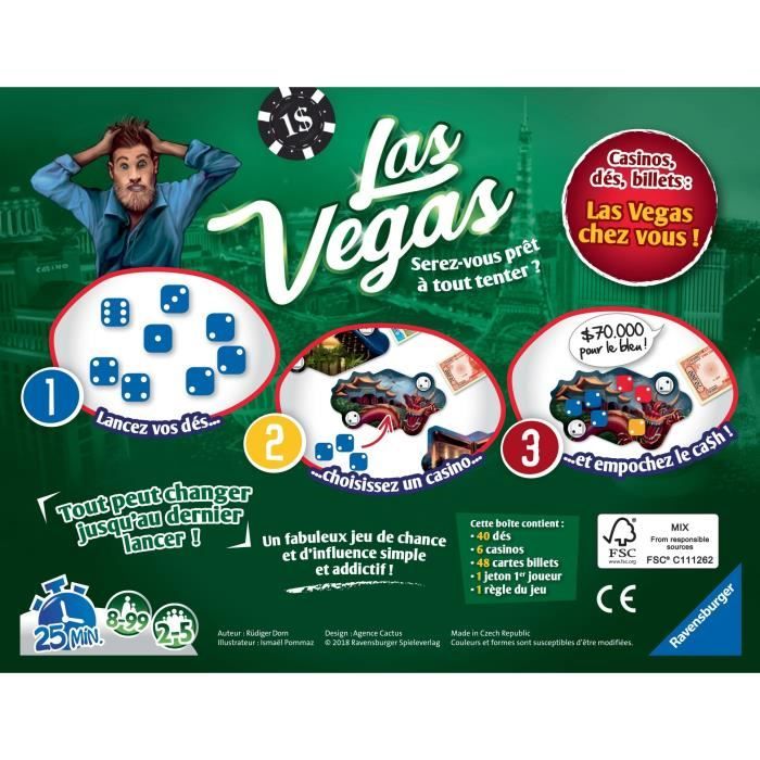 RAVENSBURGER Las Vegas Board Game and Ambience