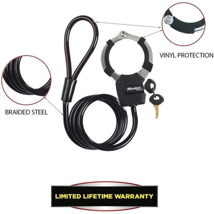 MASTER LOCK Key Lock Cable with Handcuff - 1 m