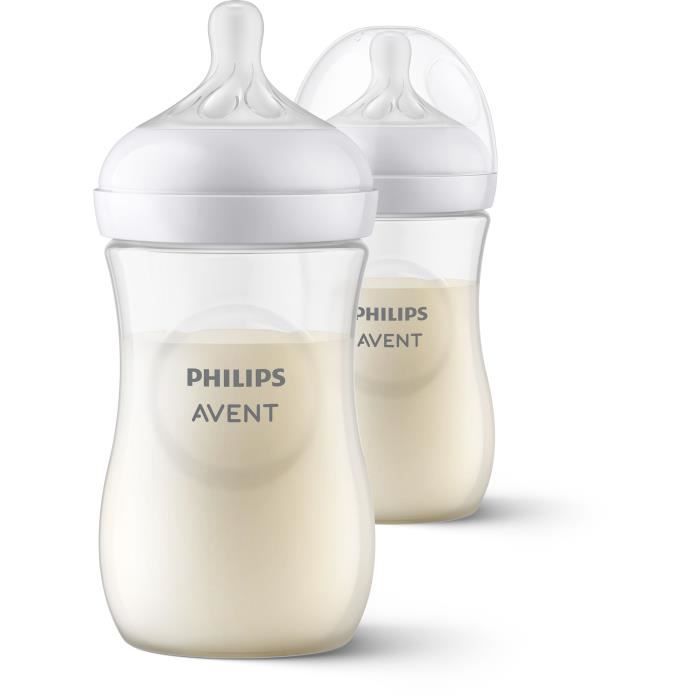 Set of 3 Natural bottles 3.0 Philips Advent Scy903/02 - 260 ml