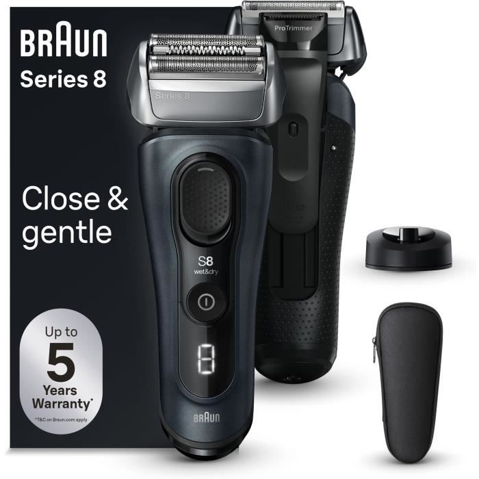 Shaver - BRAUN - SERIES 8 8513s - 4 shaving elements - Wet&Dry - 60 min - Black