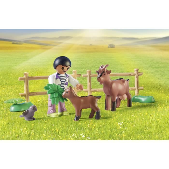 PLAYMOBIL 71442 Farmer with tractor and tanker - Country - Ages 4 and up