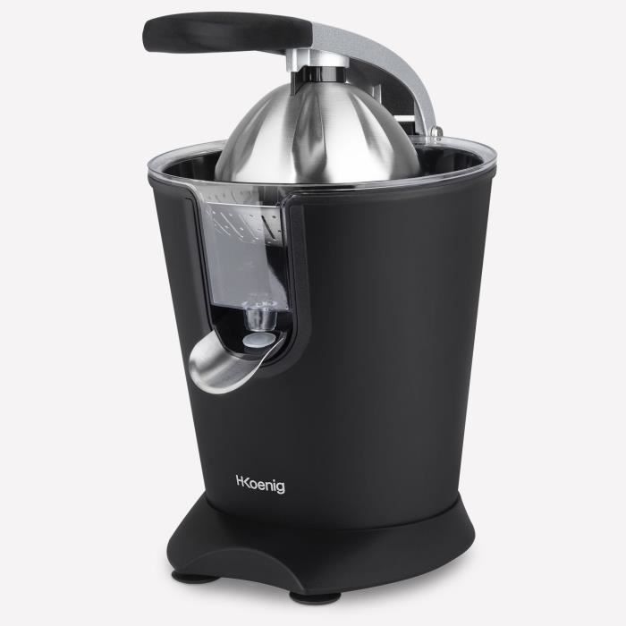 Citrus press - HKoeNIG - AGR82 - Electric - 160 W - Quiet device - Matte black and stainless steel
