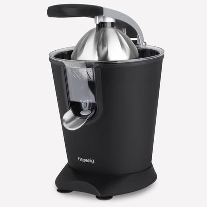 Citrus press - HKoeNIG - AGR82 - Electric - 160 W - Quiet device - Matte black and stainless steel